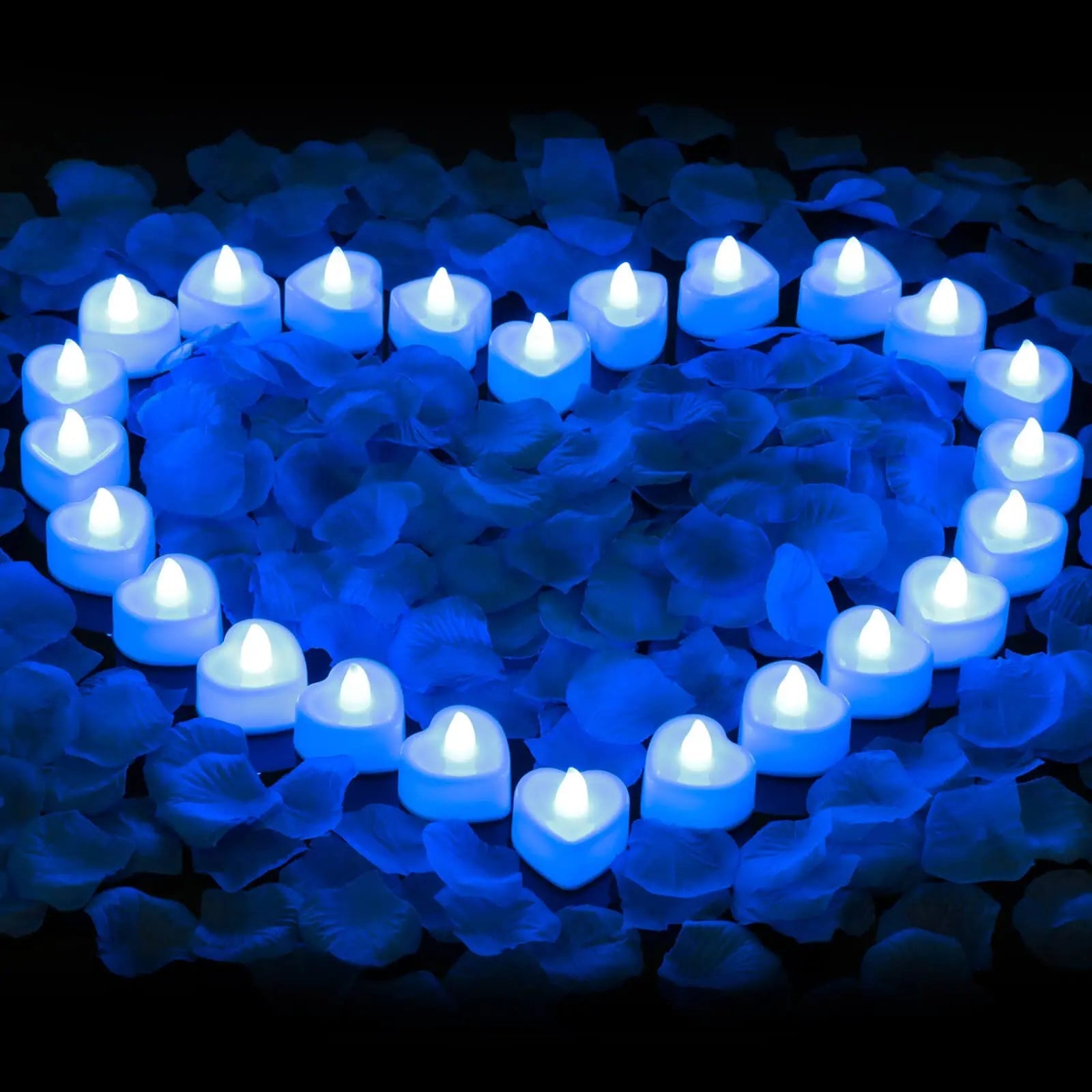 24PCS LED Candle Tea Lights Battery Operated Red Shells Romantic Decoration Flameless Wedding Party Use Econic Blanks